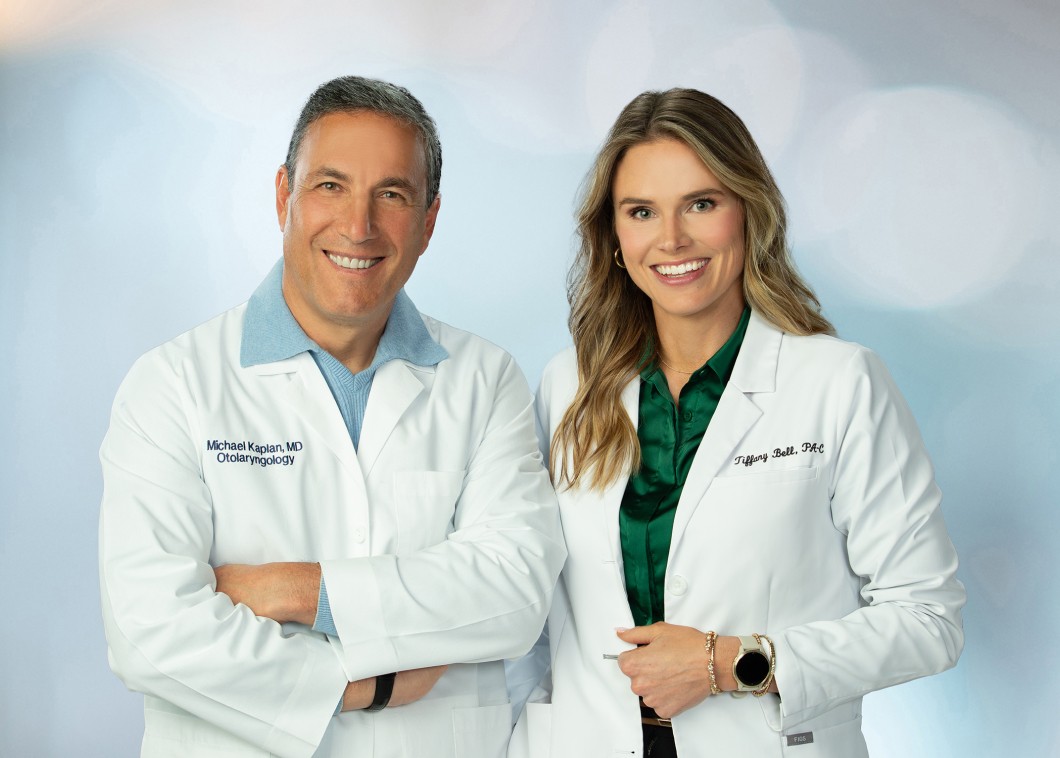 Dr Kaplan and Tiffany Bell
