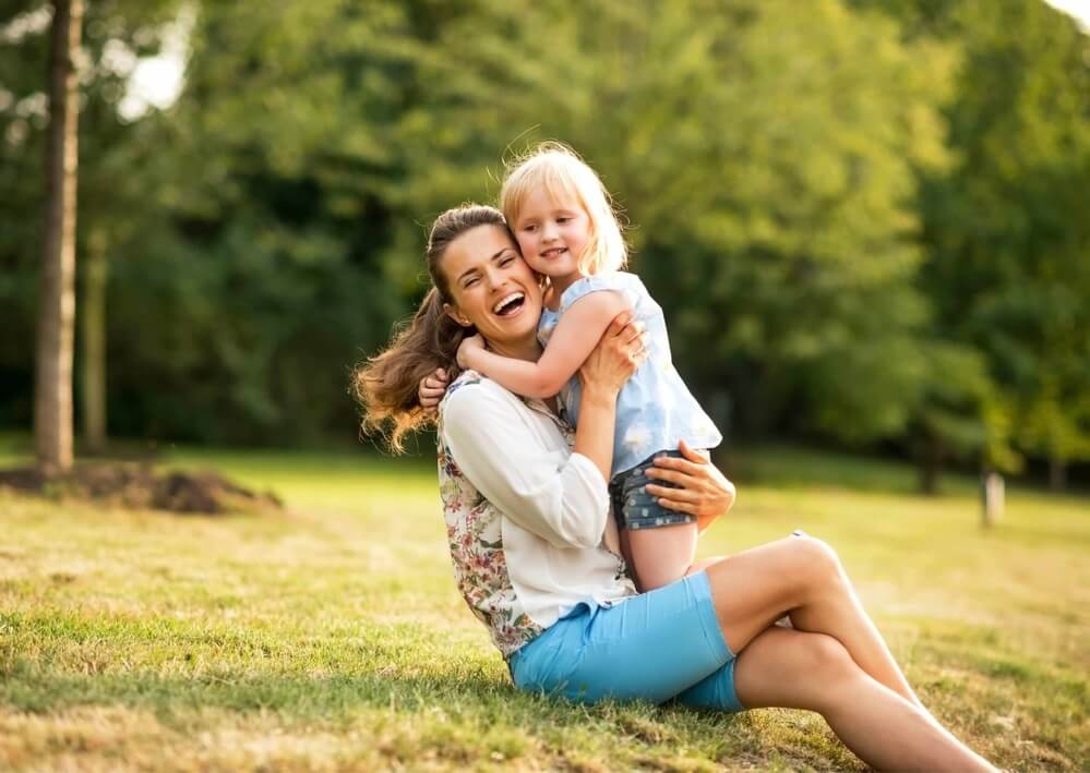 Family smiling