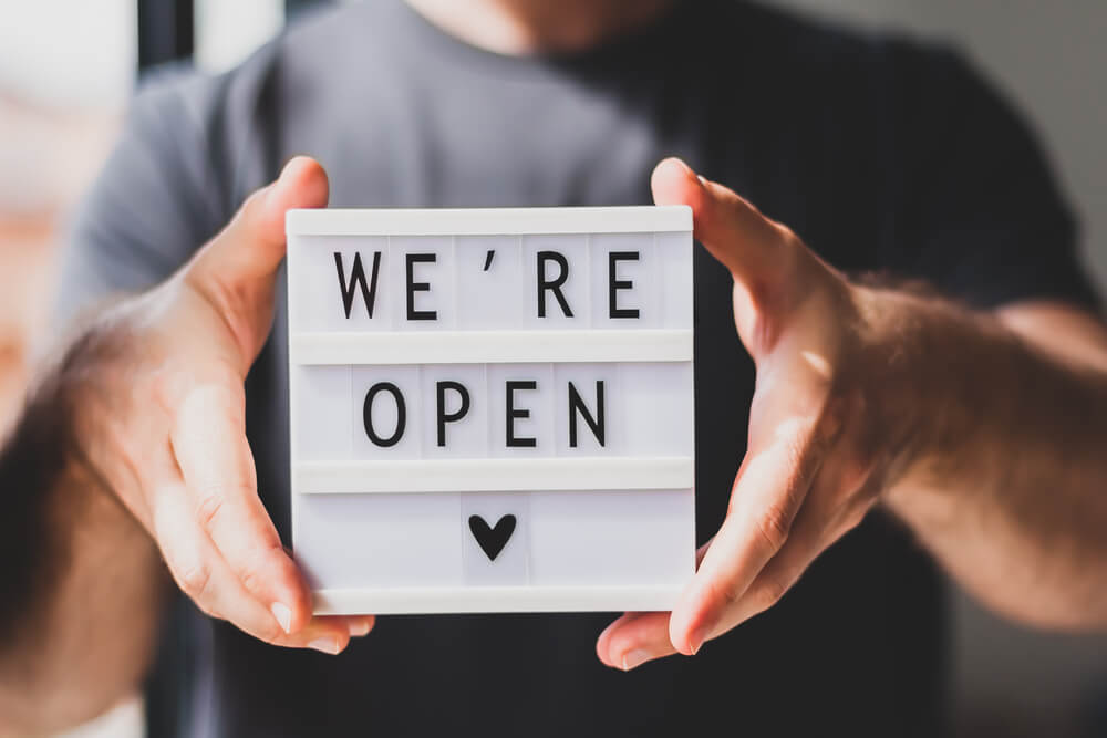 We're open